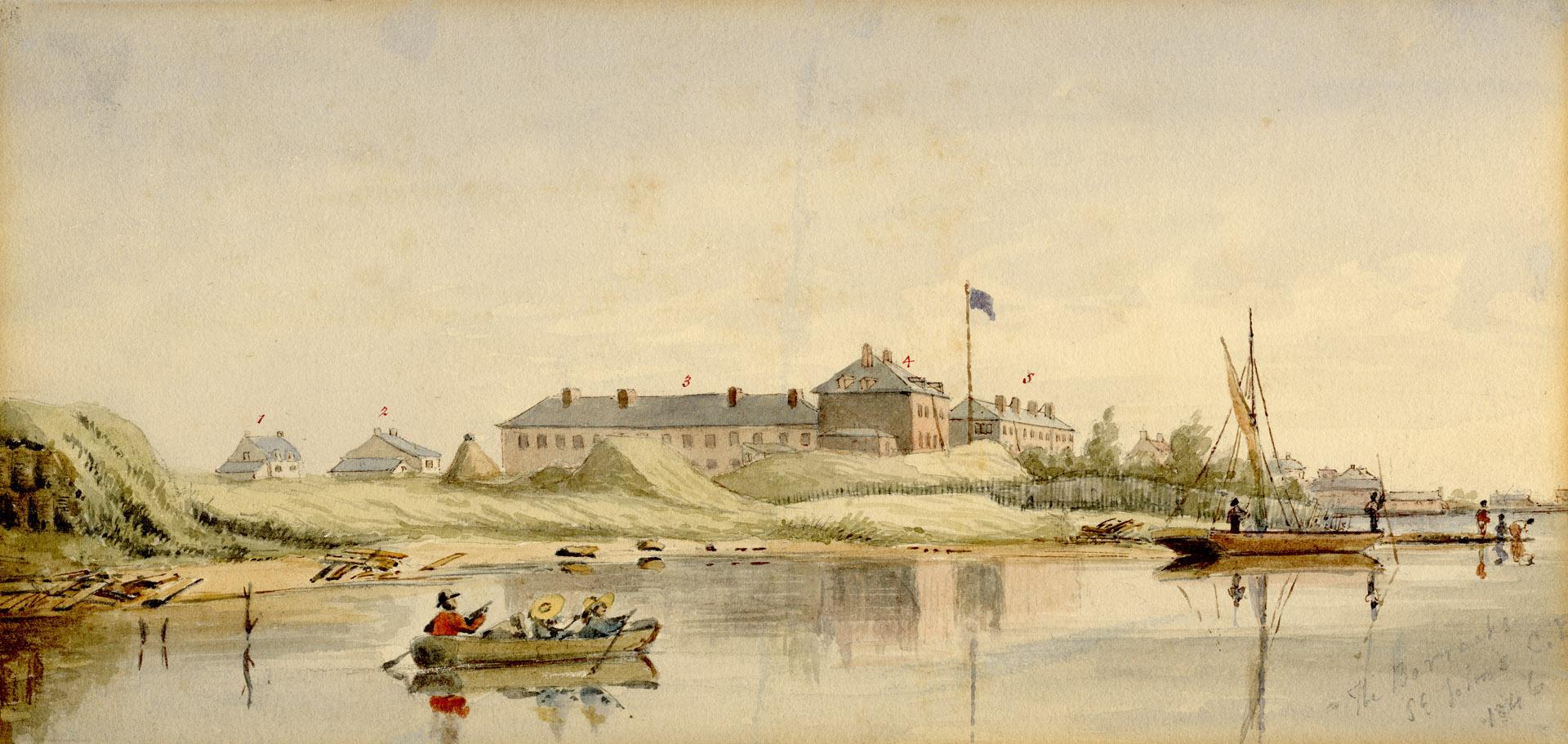 The Barracks, St. John's, C.E. (Saint-Jean, Quebec)