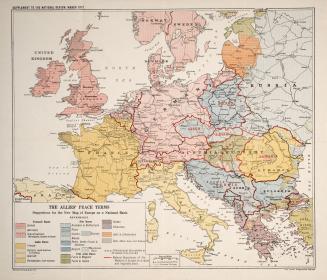The Allies' Peace Terms, suggestions for the new map of Europe on a national basis