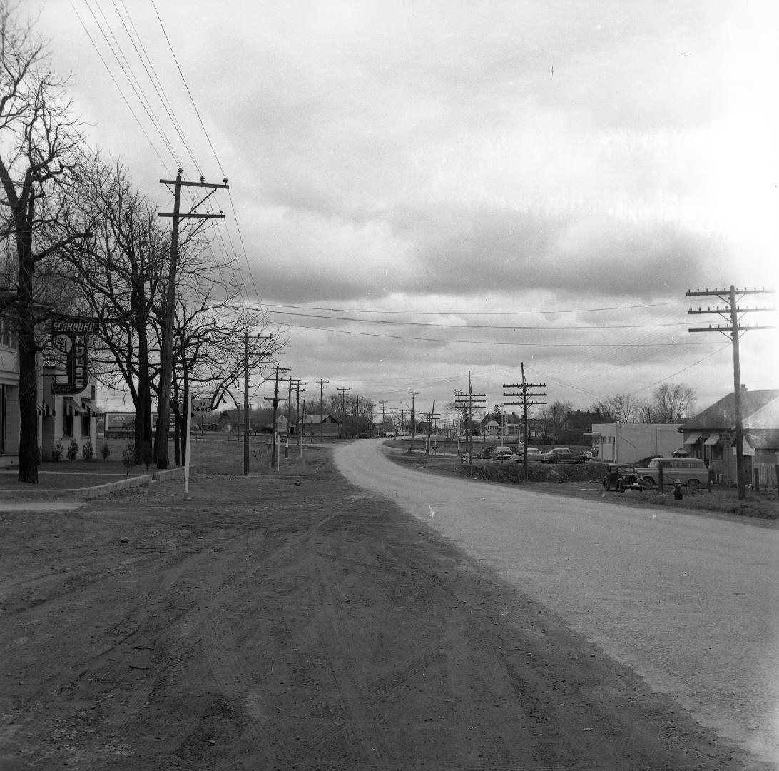 Danforth Road., looking west to Midland Avenue