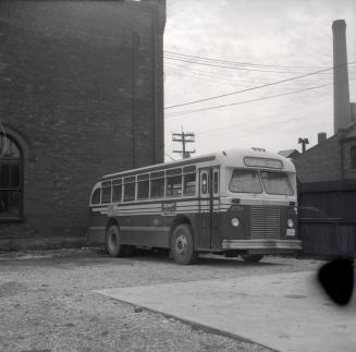 T.T.C., bus #1753, at Sherbourne Garage, Sherbourne St., northwest corner Esplanade East