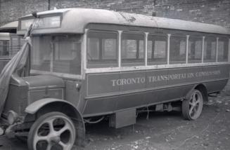 T.T.C., bus #9, at Sherbourne Garage, Sherbourne St., northwest corner Esplanade E