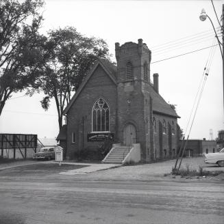 Historic photo from Sunday, June 23, 1957 - Fairbank Methodist (United) Church, Dufferin St., w. side, a. of Wingold Ave. : Toronto Public Library in Glen Park