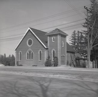 Newtonbrook Methodist (United) Church, Yonge Street, east side, south of Cummer Avenue