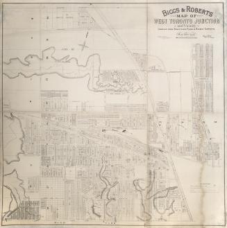Biggs & Roberts map of West Toronto Junction and vicinity compiled from registered plans & recent surveys
