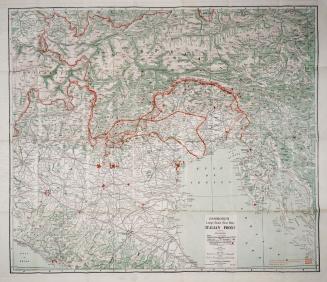 Hammond's large scale war map of the Western front, Hammond's large scale war map of the Italian front