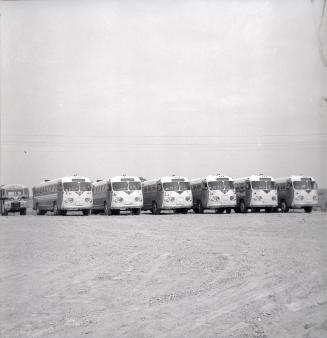 Gray Coach Lines, bus, at Bus Sales of Canada depot, Newmarket, Ontario (Newmarket Coach Lines garage)