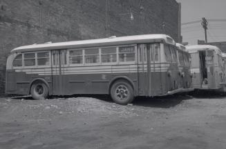T.T.C., bus #902, at Sherbourne Garage, Sherbourne St., northwest corner Esplanade East