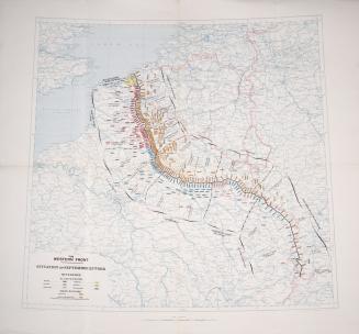 The western front. Situation on September 25th 1918