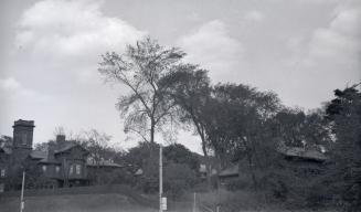Image shows a limited view of some houses.