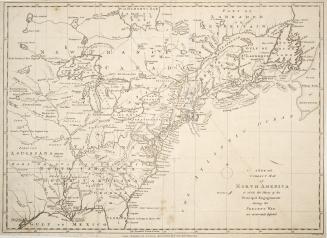 A new and correct map of North America in which the Places of the Principal Engagements during the Present War are accurately inserted