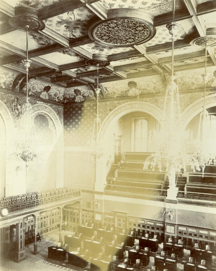 Parliament Buildings (1893), Interior, legislative chamber