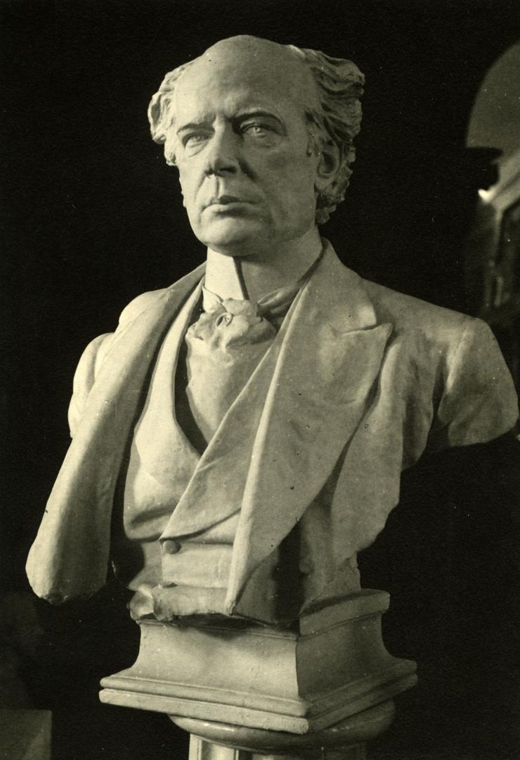Laurier, Sir Wilfred, bust, Normal School, Gould St