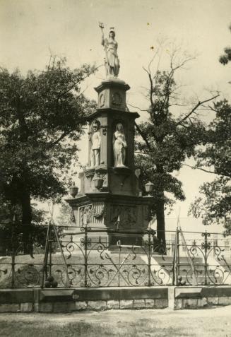 Volunteers' Monument, Queen's Park, west side Queen's Park Crescent West, south of Wellesley St