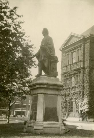 Ryerson, Egerton, monument, Normal School, in front of building
