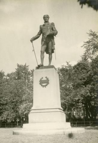 Simcoe, John Graves, monument, Queen's Park, in front & slightly to east of Parliament Buildings