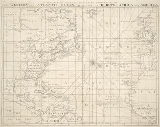 A new map or chart in Mercators projection of the Western or Atlantic Ocean, with part of Europe, Africa and America