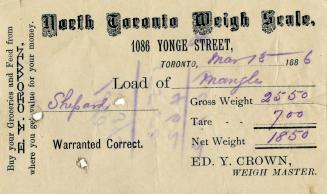 North Toronto Weigh Scale, 1086 Yonge Street