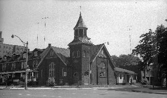 First Baptist Church (opened 1907), University Avenue, northeast corner Edward St