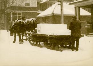 Sleigh, delivering ice in Parkdale