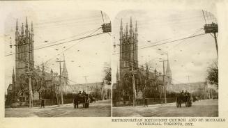 Metropolitan Methodist (United) Church, Queen Street East, north side, between Bond & Church Streets