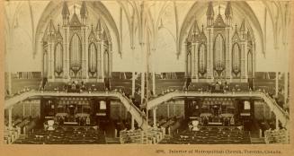 Metropolitan Methodist (United) Church, Queen Street East, north side, between Bond & Church Streets, INTERIOR
