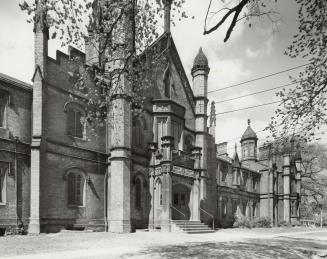 TRINITY COLLEGE (1852-1925), Queen Street West, north side, between Gore Vale Avenue & Crawford St