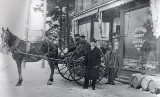 Atkinson, John, shop, Yonge Street, southwest corner of Bedford Park Avenue. Image shows a hors ...