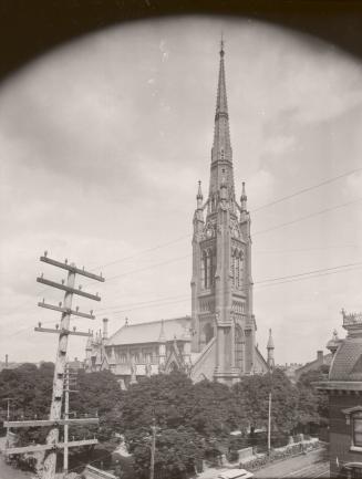St. James' Anglican Cathedral (opened 1853), King Street East, north east corner Church St., Toronto, Ontario
