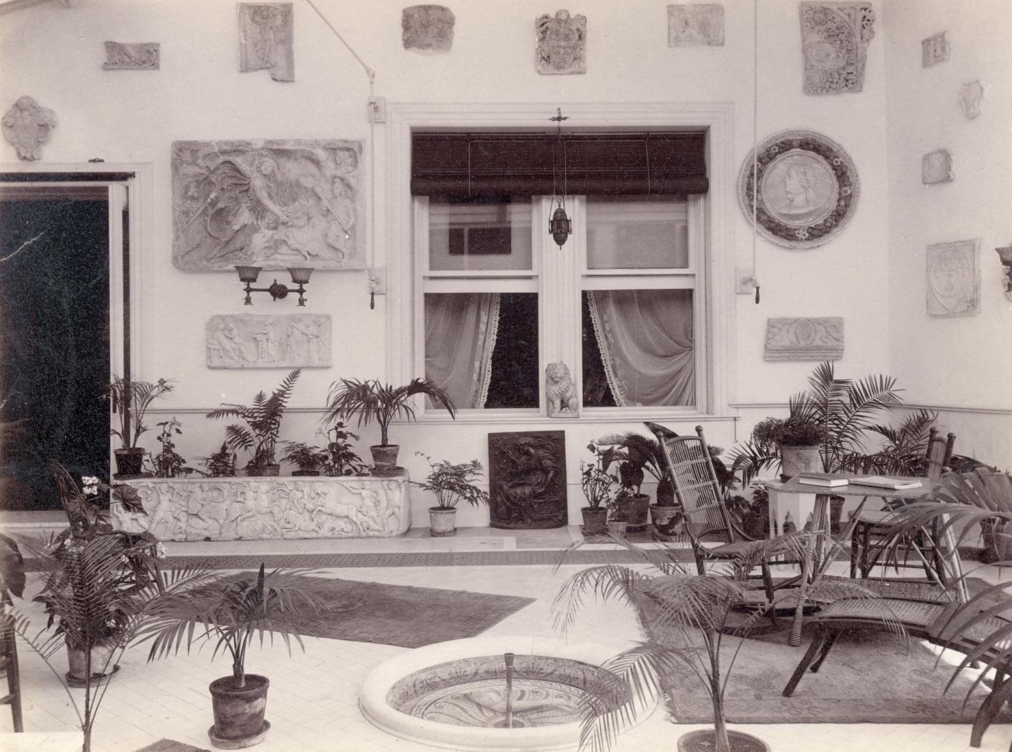 Image shows an interior of the conservatory.