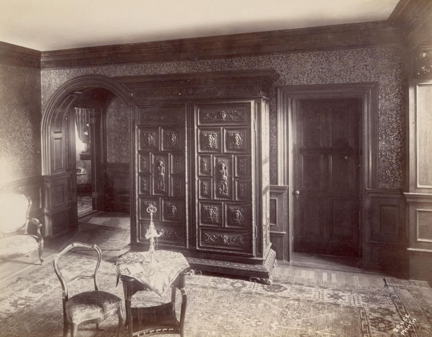 Image shows an interior of the hall inside the house.