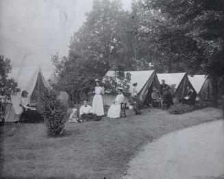 High Park Sanitarium, Gothic Avenue, west side, west of Quebec Avenue, tents used by some patients