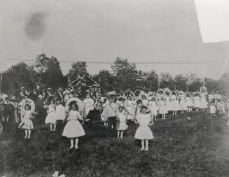 May-Day, 1907. Celebrations on property of Mrs. White, bounded by St. Clair Avenue W., Vaughan Road & Bathurst St