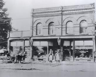 Atkinson, John, shop, Yonge Street, southwest corner of Bedford Park Avenue. Image shows a shop ...