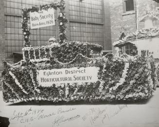 C.N.E. Floral Parade, 1926, Eglinton District Horticultural Society float