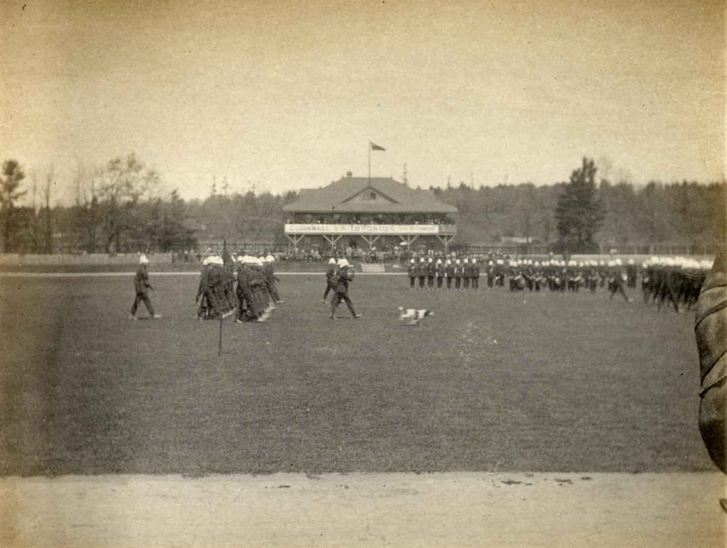 Image shows club members on the field.