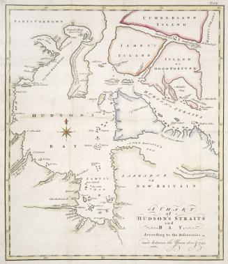 A chart of Hudson's Straits and Bay according to the discoveries made between the years of 1610 and 1743