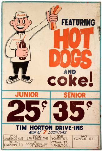 Featuring hot dogs and Coke!