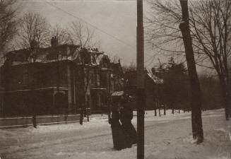 Sherbourne St., probably looking southeast from Daniel R. Wilkie's house, 432 Sherbourne St., west side, betwest Carlton & Wellesley Streets
