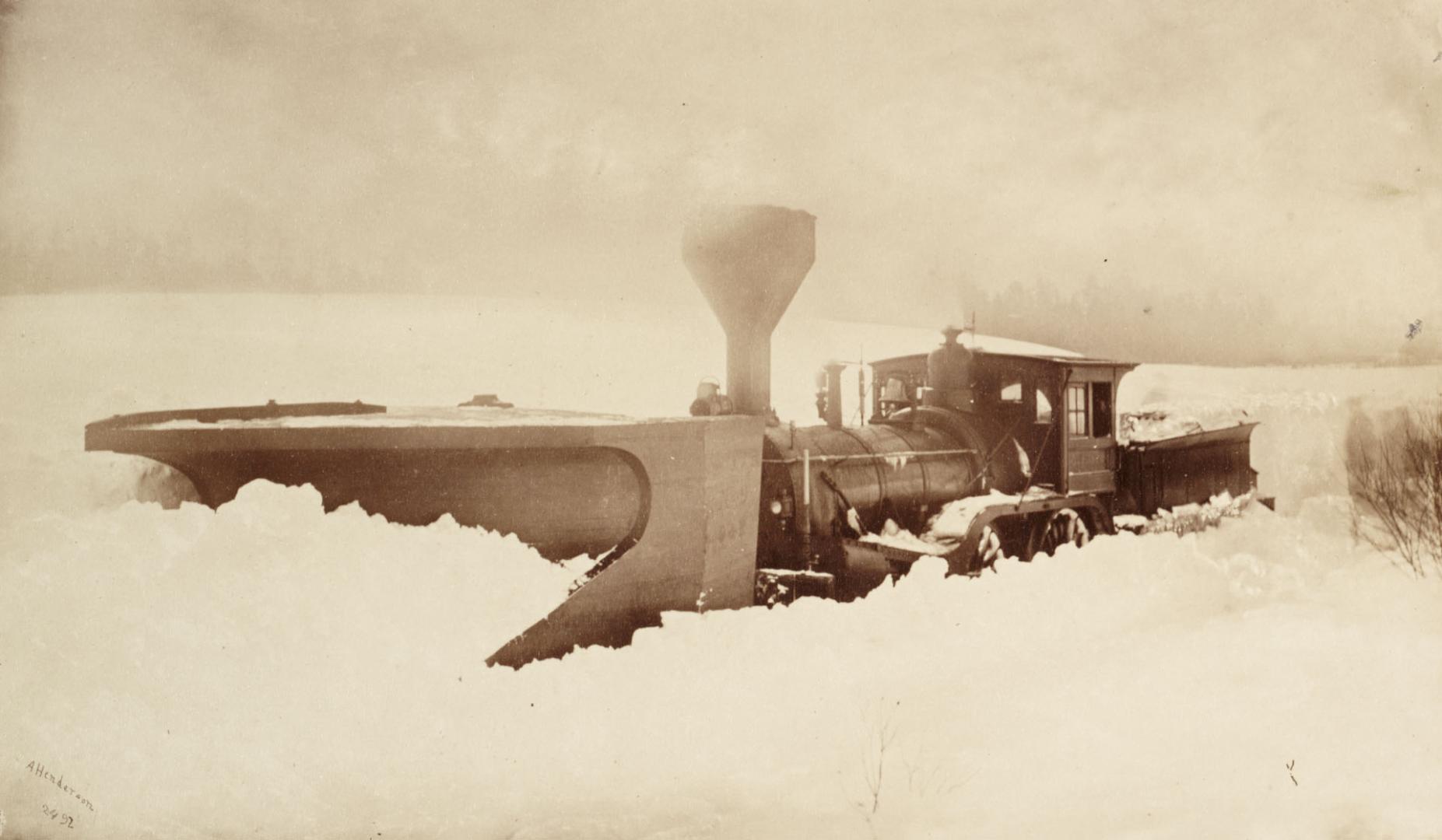 G.T.R. Snow plough. Saint Agapit, Québec
