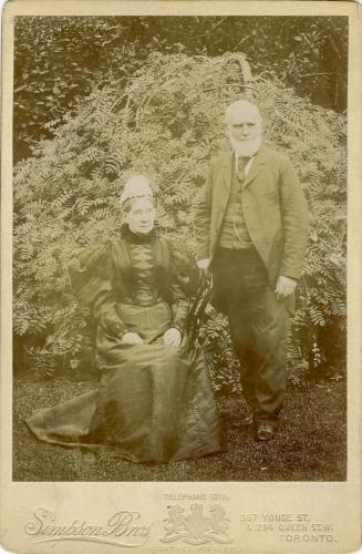 Aikins, James Cox, 1823-1904, with his wife Mary Elizabeth (Somerset)