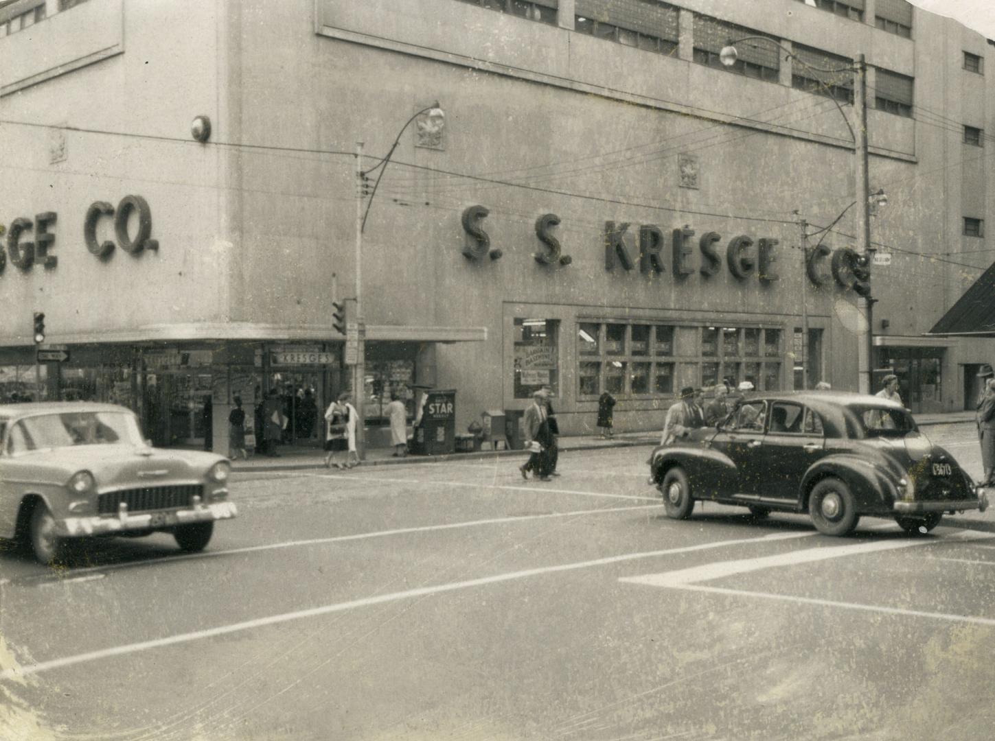 Kresge, S.S., Company, Yonge Street, southwest corner Richmond Street West