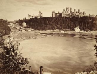 Ottawa Ontario, showing Rideau Canal locks & Parliament Buildings