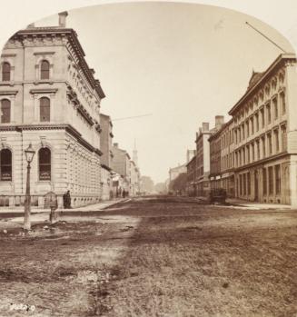 Church St., looking north from Front & Wellington Streets East, Toronto, Ontario