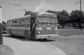 T. T. C., bus #1709, at Oak Loop., Oak St., south side, east of Weston Road., Toronto, Ontario