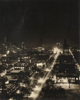 UNIVERSITY Avenue, looking south from Ontario Hydro Building, University Avenue, southwest corner Orde St