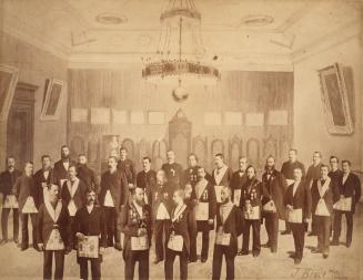 FREEMASONS, in Blue Room of Masonic Hall Buildings, Toronto St