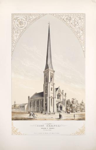 Zion Congregational Church (1856-1882), Adelaide Street West, northeast corner Bay St