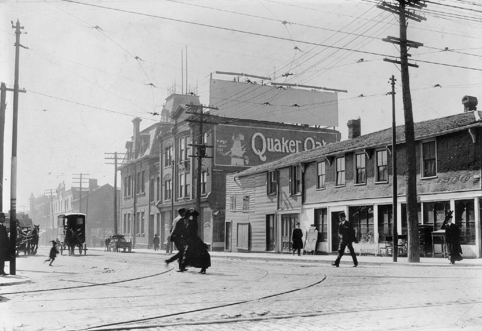 York St., west side, looking south from Queen St. West