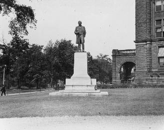 Mowat, Sir Oliver, monument, Queen's Park, in front & slightly to west of Parliament Buildings