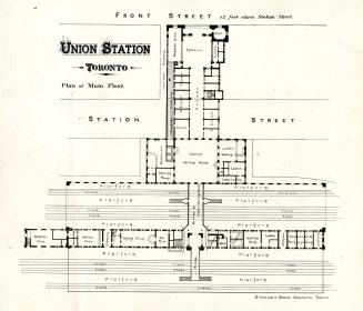 Image shows a detailed plan of the Union Station main floor.